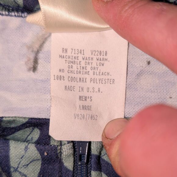 Vintage L.L. Bean Cycling Short Sleeve Jersey Mens L Coolmax All Over Print USA - Picture 6 of 9